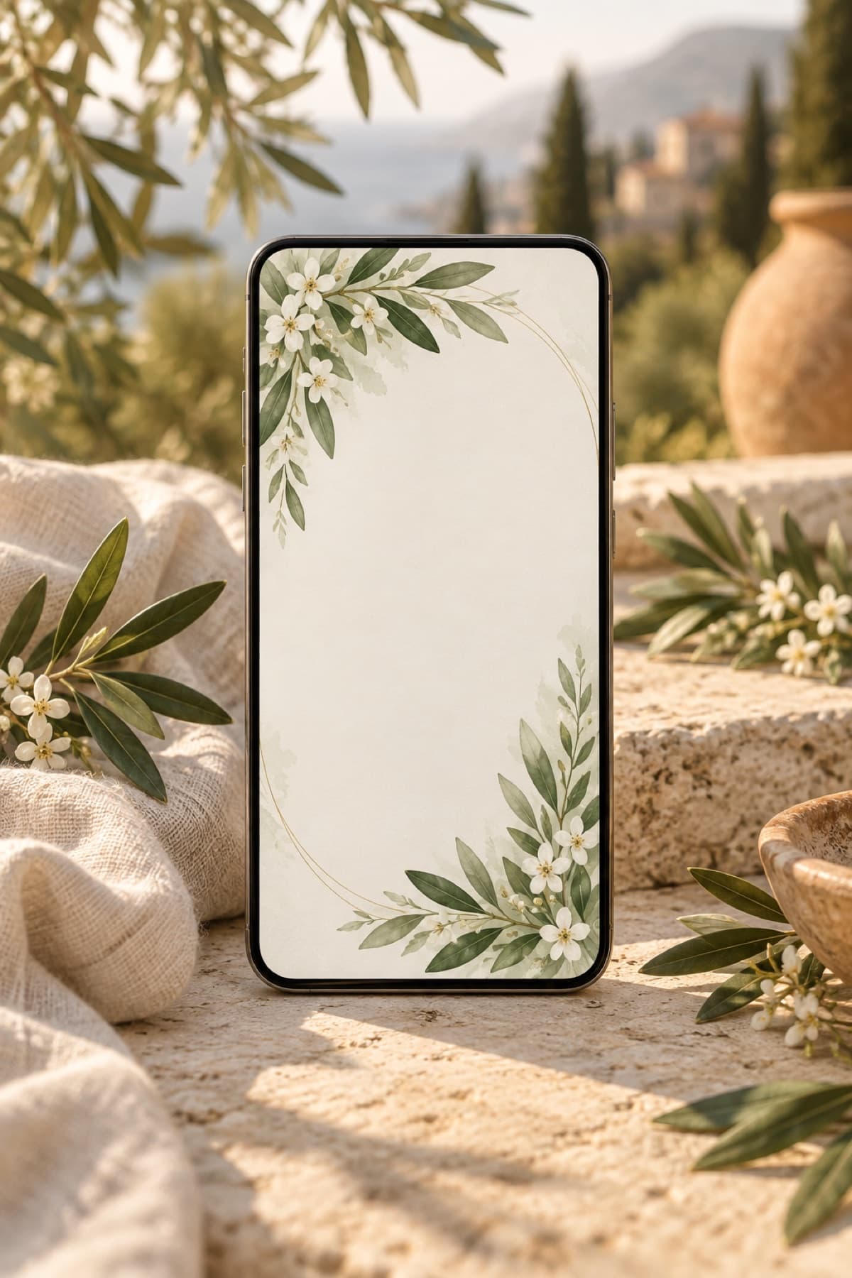 Zeytin Dalı gerçekçi dijital davetiye önizlemesi